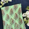 Green Motifs Georgette Saree - Image 2